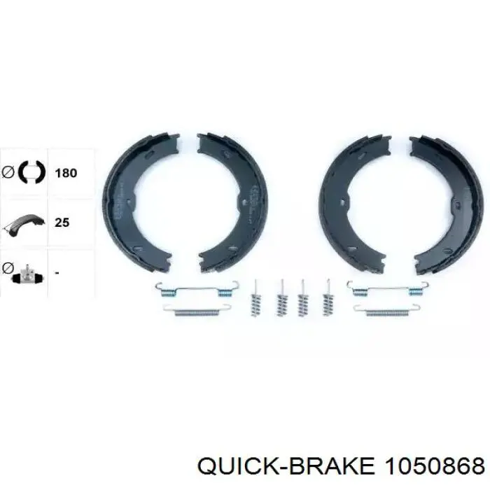 Compre 1050868 Quick Brake Kit de reparação das sapatas do freio
