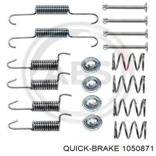 Kit de reparação dos freios traseiros Quick Brake 1050871 preço, a partir de 10,23 USD
