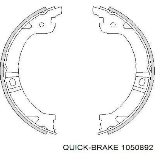 Kit de montagem das sapatas traseiras de tambor Quick Brake 1050892 preço, a partir de 8,86 USD