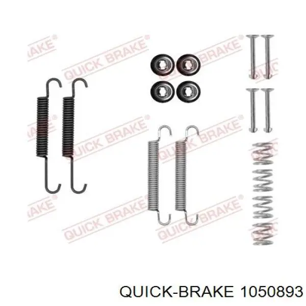1050893 Quick Brake Kit de montagem das sapatas traseiras de tambor