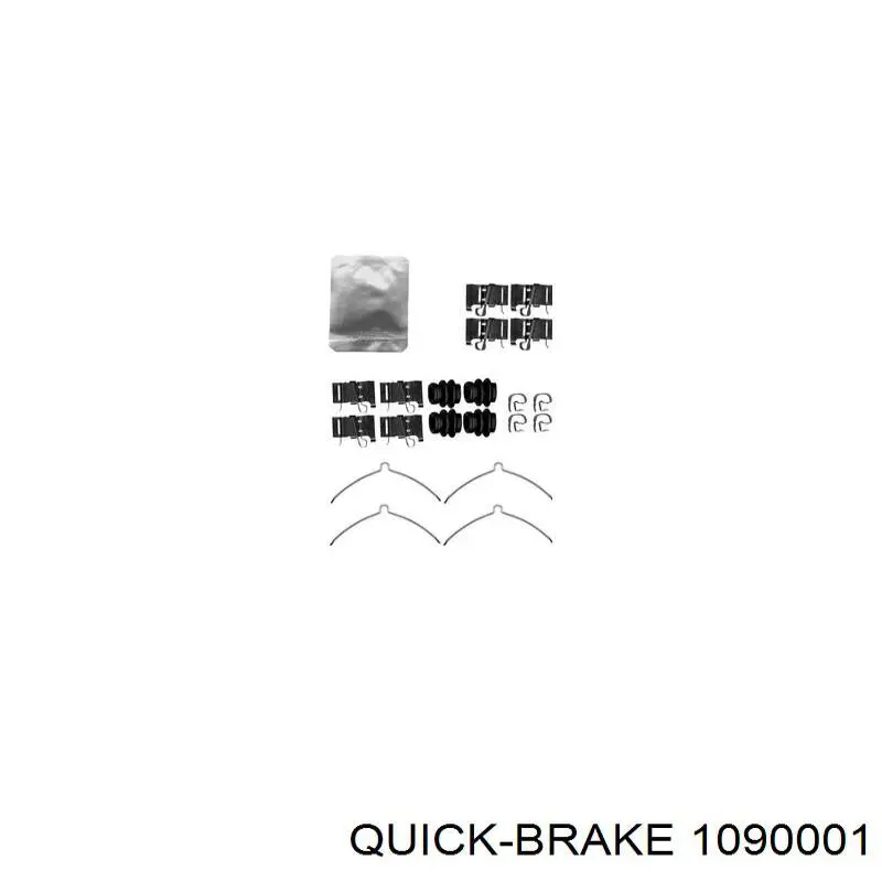 Kit de reparação das sapatas do freio Quick Brake 1090001 preço, a partir de 18,00 USD