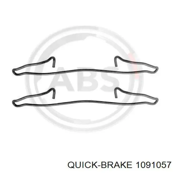 1091057 Quick Brake Kit de molas de fixação de sapatas de disco dianteiras