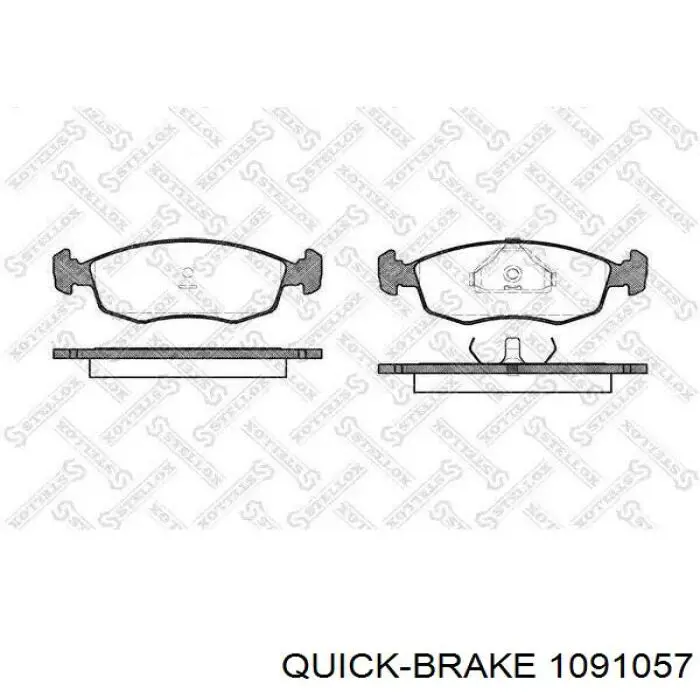 Kit de molas de fixação de sapatas de disco dianteiras Quick Brake 1091057 preço, a partir de 6,78 USD