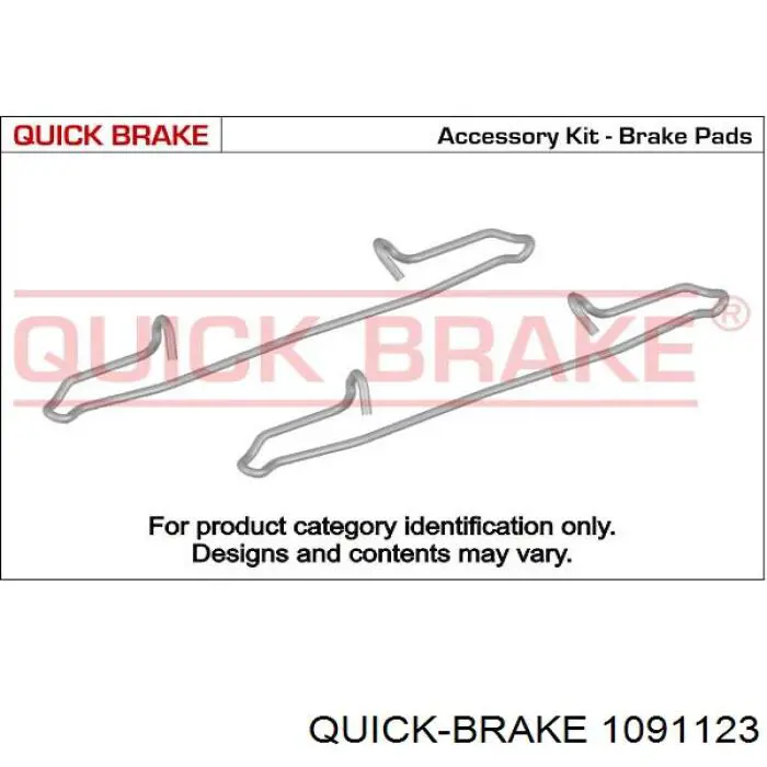 1091123 Quick Brake Fechadura de mola de suporte