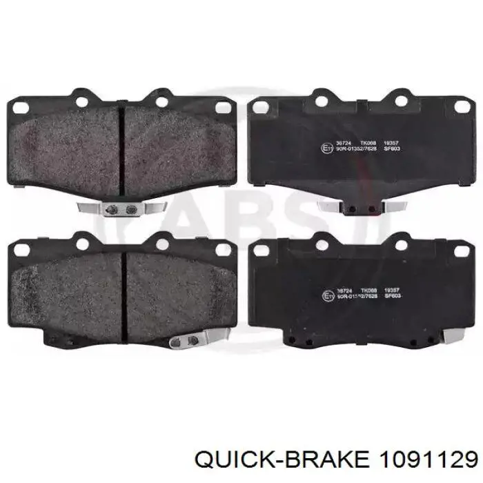 1091129 Quick Brake Kit de reparação das sapatas do freio