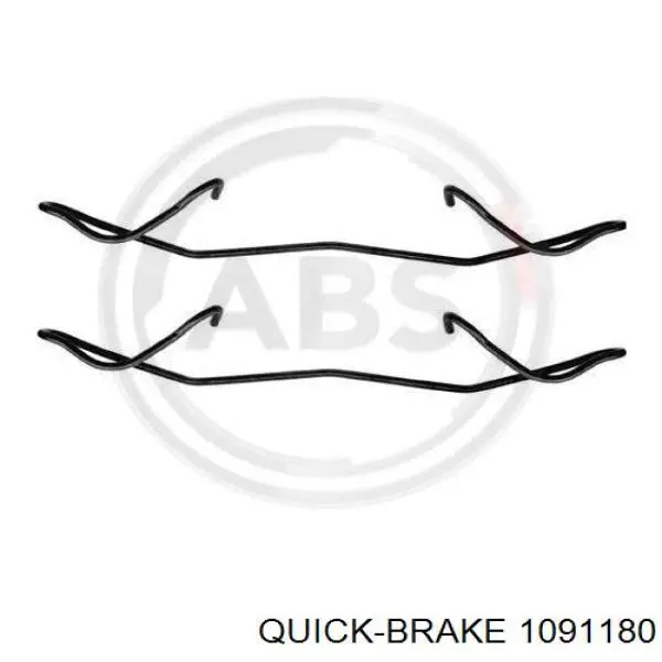 Kit de molas de fixação de sapatas de disco dianteiras Quick Brake 1091180 preço, a partir de 7,48 USD