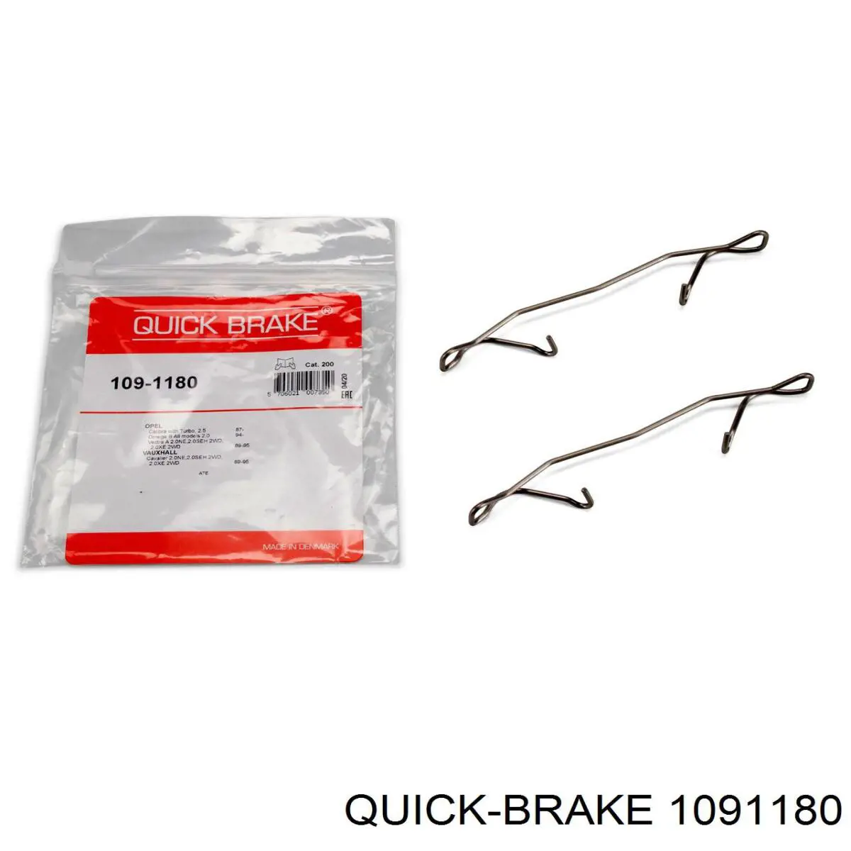 1091180 Quick Brake Kit de molas de fixação de sapatas de disco dianteiras
