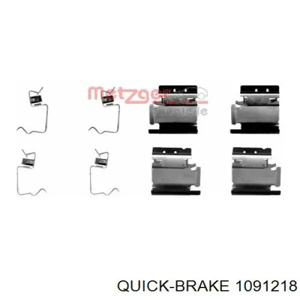 Kit de molas de fixação de sapatas de disco dianteiras Quick Brake 1091218 preço, a partir de 9,68 USD