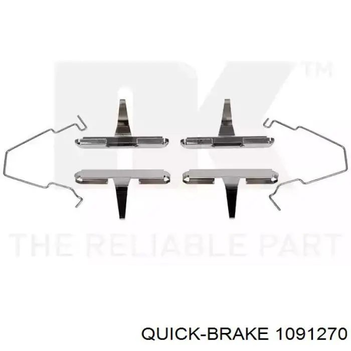 Kit de reparação das sapatas do freio Quick Brake 1091270 preço, a partir de 7,42 USD