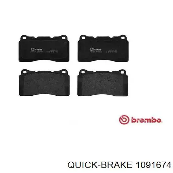 Kit de molas de fixação de sapatas de disco dianteiras Quick Brake 1091674 preço, a partir de 20,40 USD