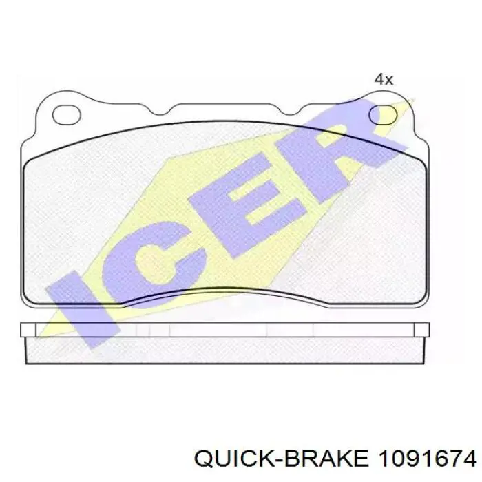 Compre 1091674 Quick Brake Kit de molas de fixação de sapatas de disco dianteiras