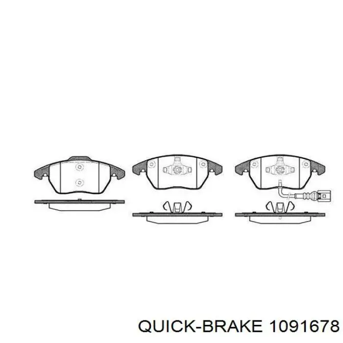 Compre 1091678 Quick Brake Kit de molas de fixação de sapatas de disco dianteiras
