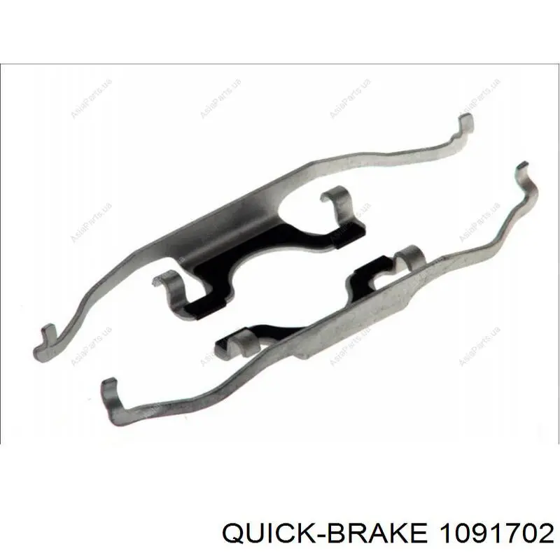 1091702 Quick Brake Kit de molas de fixação de sapatas de disco dianteiras