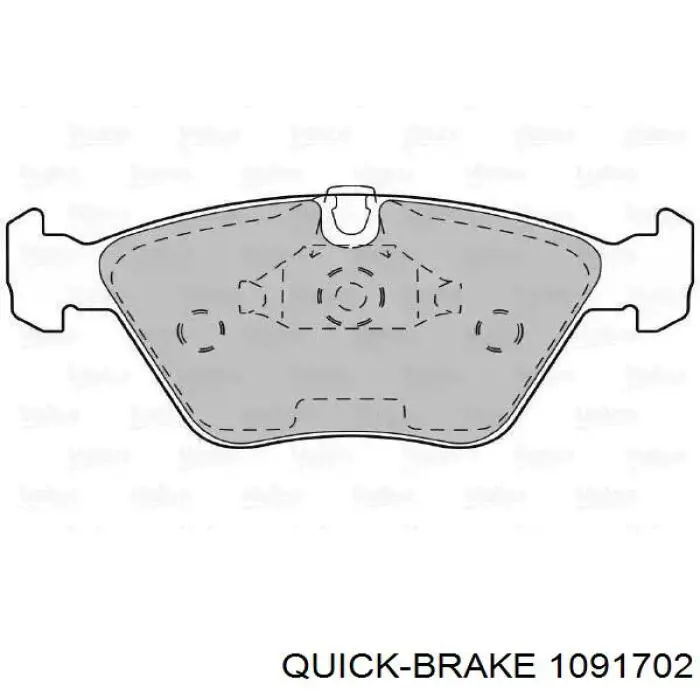 Kit de molas de fixação de sapatas de disco dianteiras Quick Brake 1091702 preço, a partir de 9,61 USD