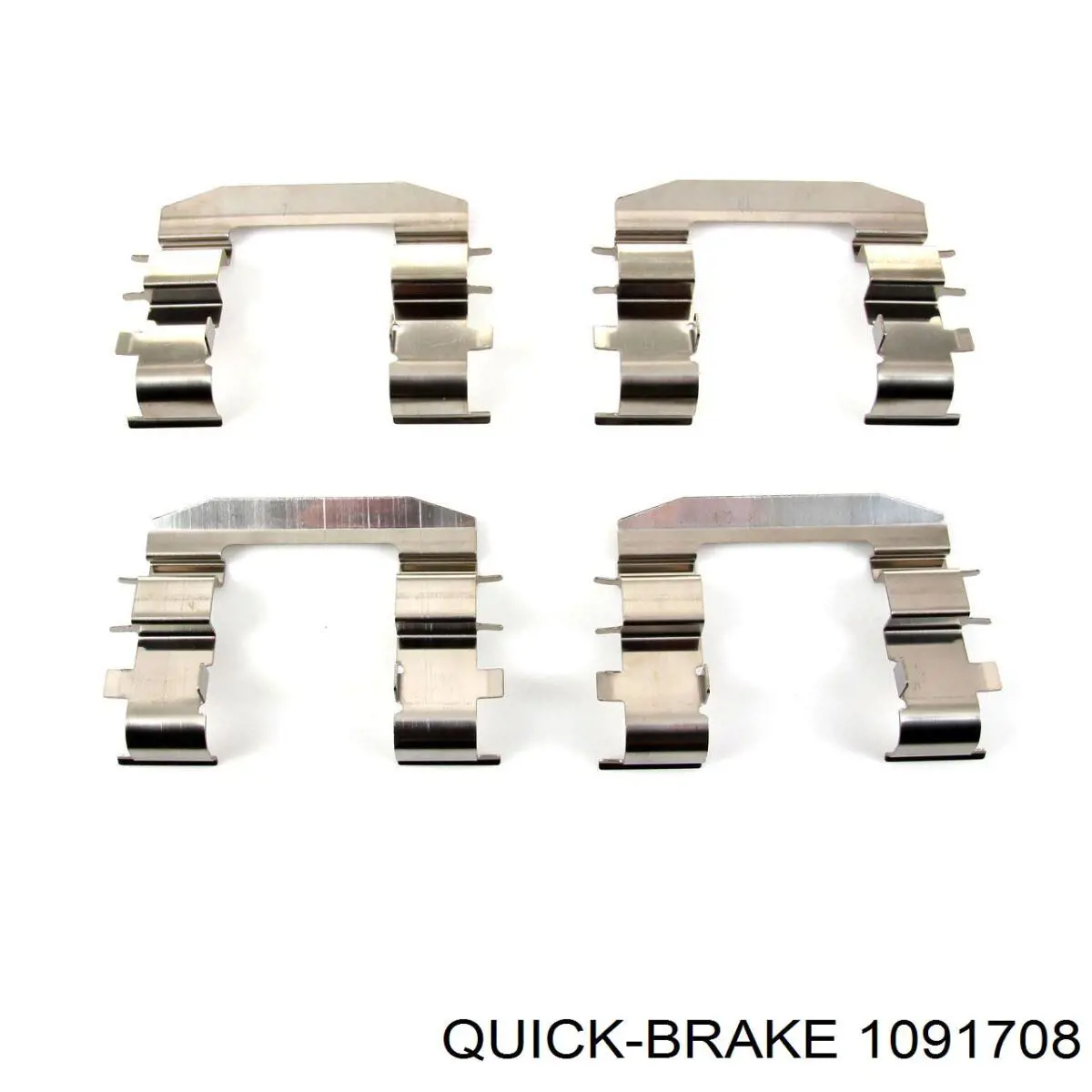 1091708 Quick Brake Kit de molas de fixação de sapatas de disco dianteiras