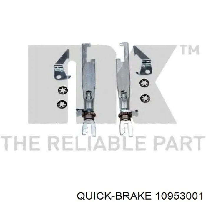 Mecanismo de aproximação (de auto-aproximação) das sapatas de tambor (kit de reparação levadiça) Toyota Yaris  P10