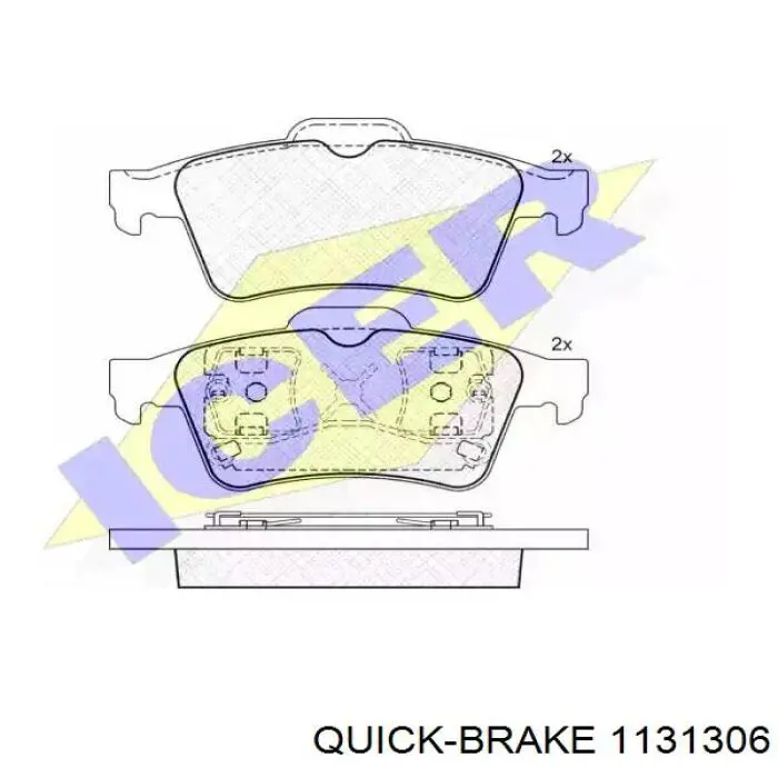 Compre 1131306 Quick Brake Kit de reparação de suporte do freio dianteiro