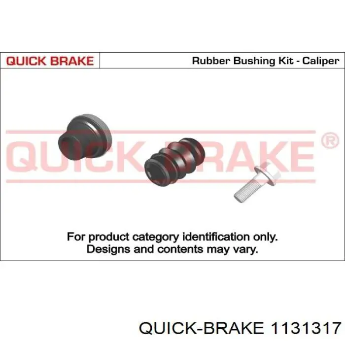 1131317 Quick Brake Kit de reparação de suporte do freio dianteiro