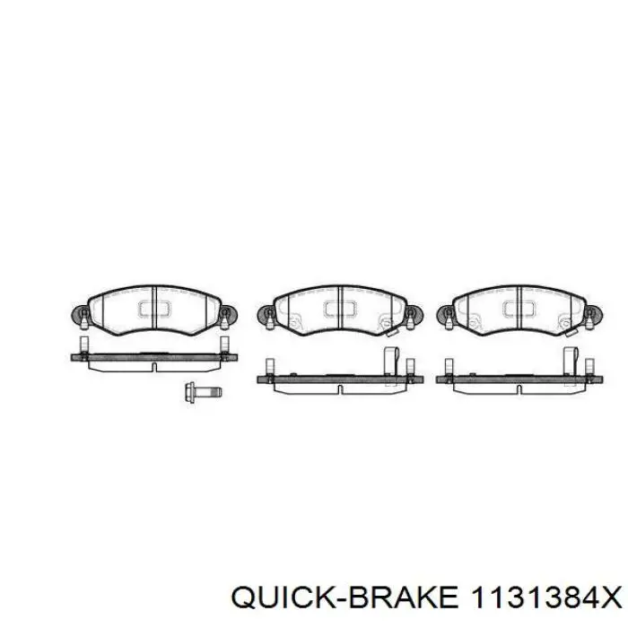 Compre 1131384X Quick Brake Kit de reparação de suporte do freio dianteiro