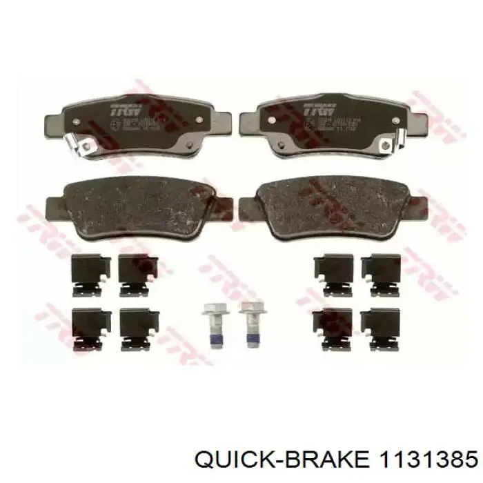 Compre 1131385 Quick Brake Sapatas do freio traseiras de disco