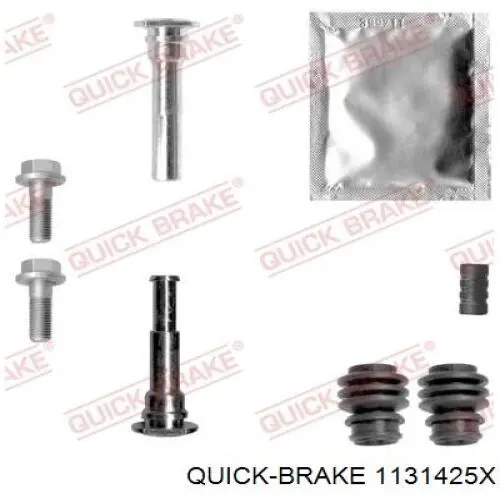 1131425X Quick Brake Kit de reparação de suporte do freio traseiro