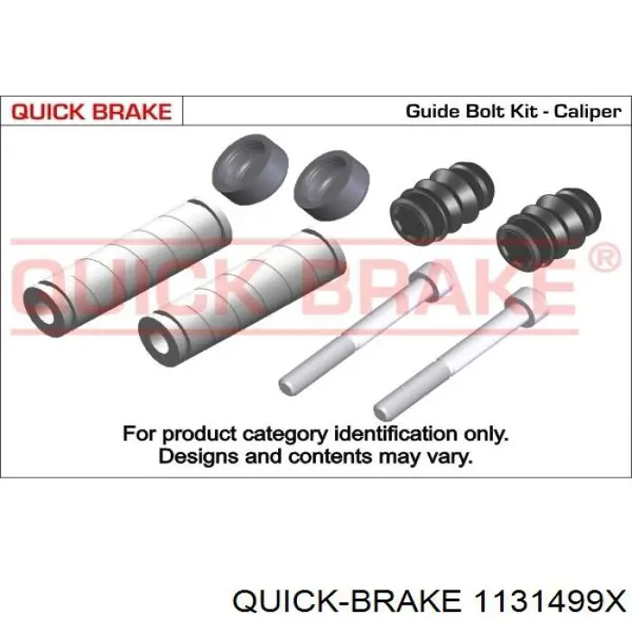1131499X Quick Brake Kit de reparação de suporte do freio dianteiro