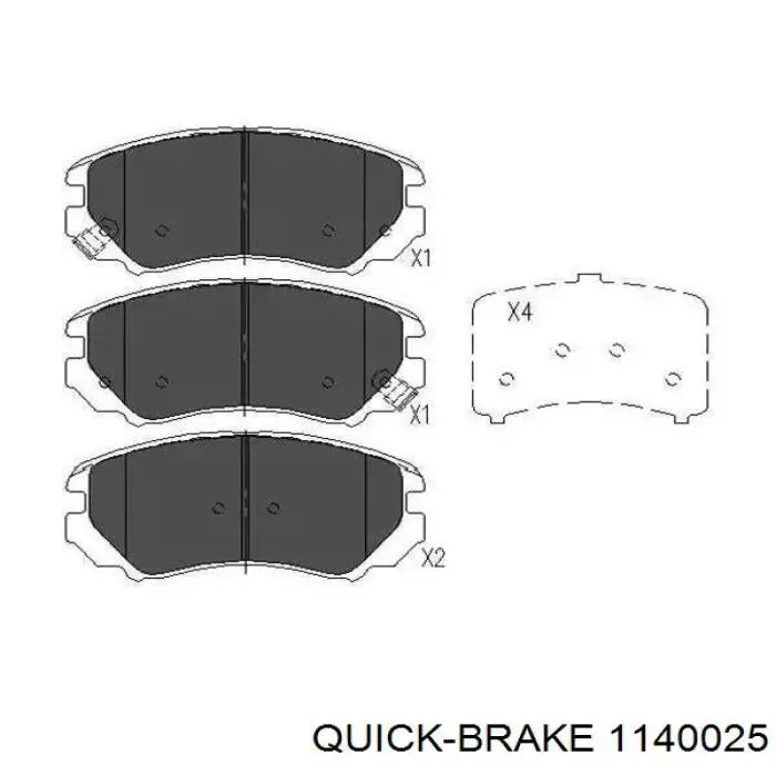 Compre 1140025 Quick Brake Kit de reparação de suporte do freio traseiro
