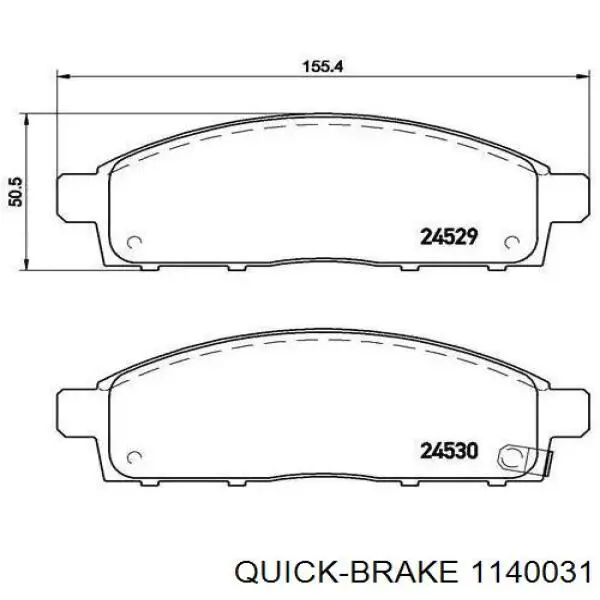 Compre 1140031 Quick Brake Kit de reparação de suporte do freio traseiro