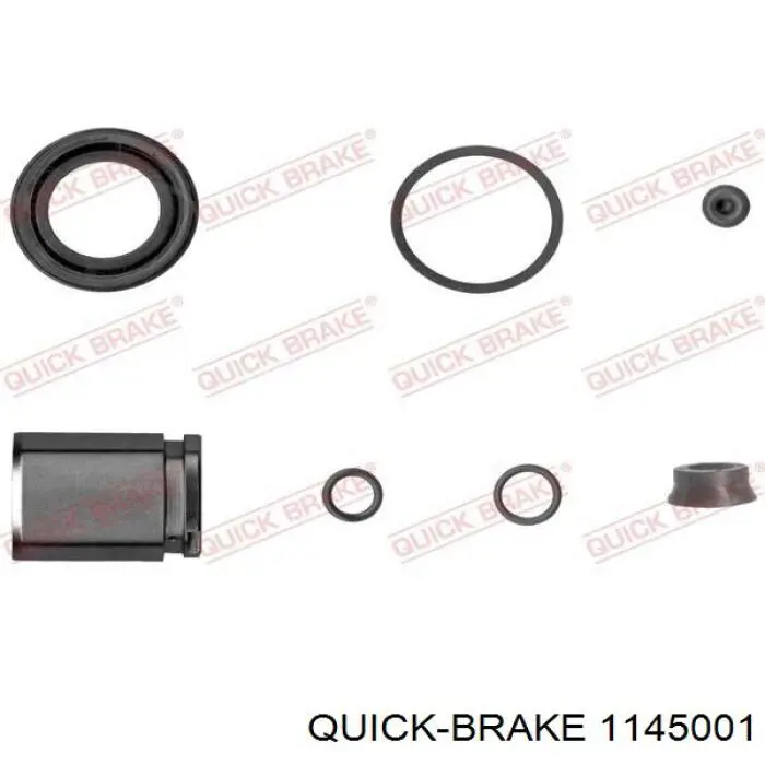 1145001 Quick Brake Kit de reparação de suporte do freio traseiro
