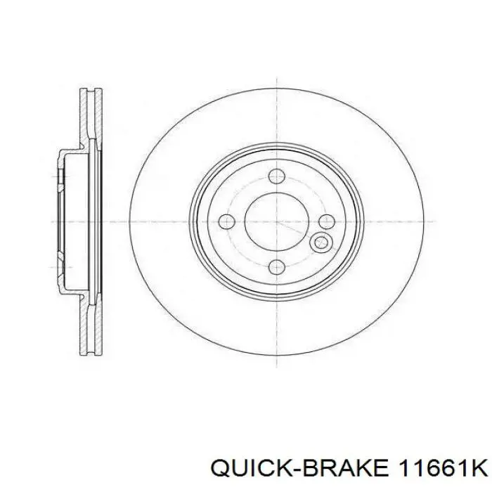 Parafuso do freio de disco 11661K Quick Brake