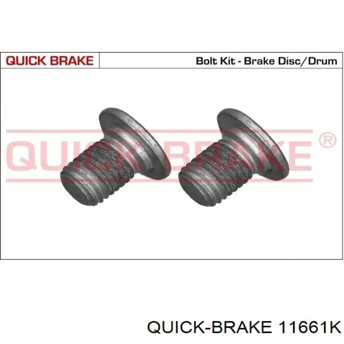 11661K Quick Brake Parafuso do freio de disco