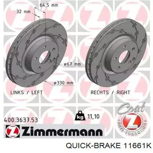  Quick Brake 11661K