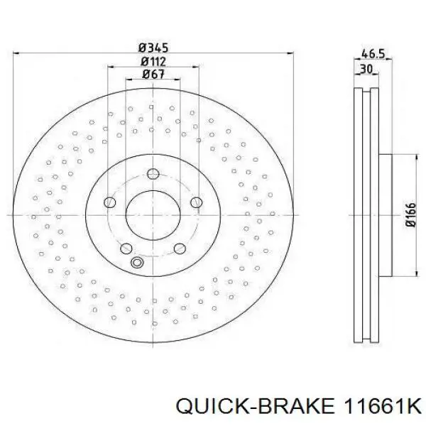 Compre 11661K Quick Brake Parafuso do freio de disco