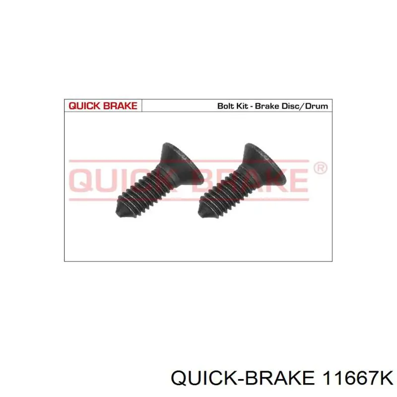 11667K Quick Brake Parafuso (porca) de fixação
