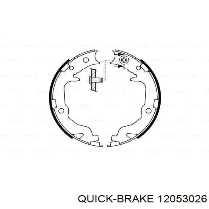 12053026 Quick Brake Regulador do freio de tambor traseiro