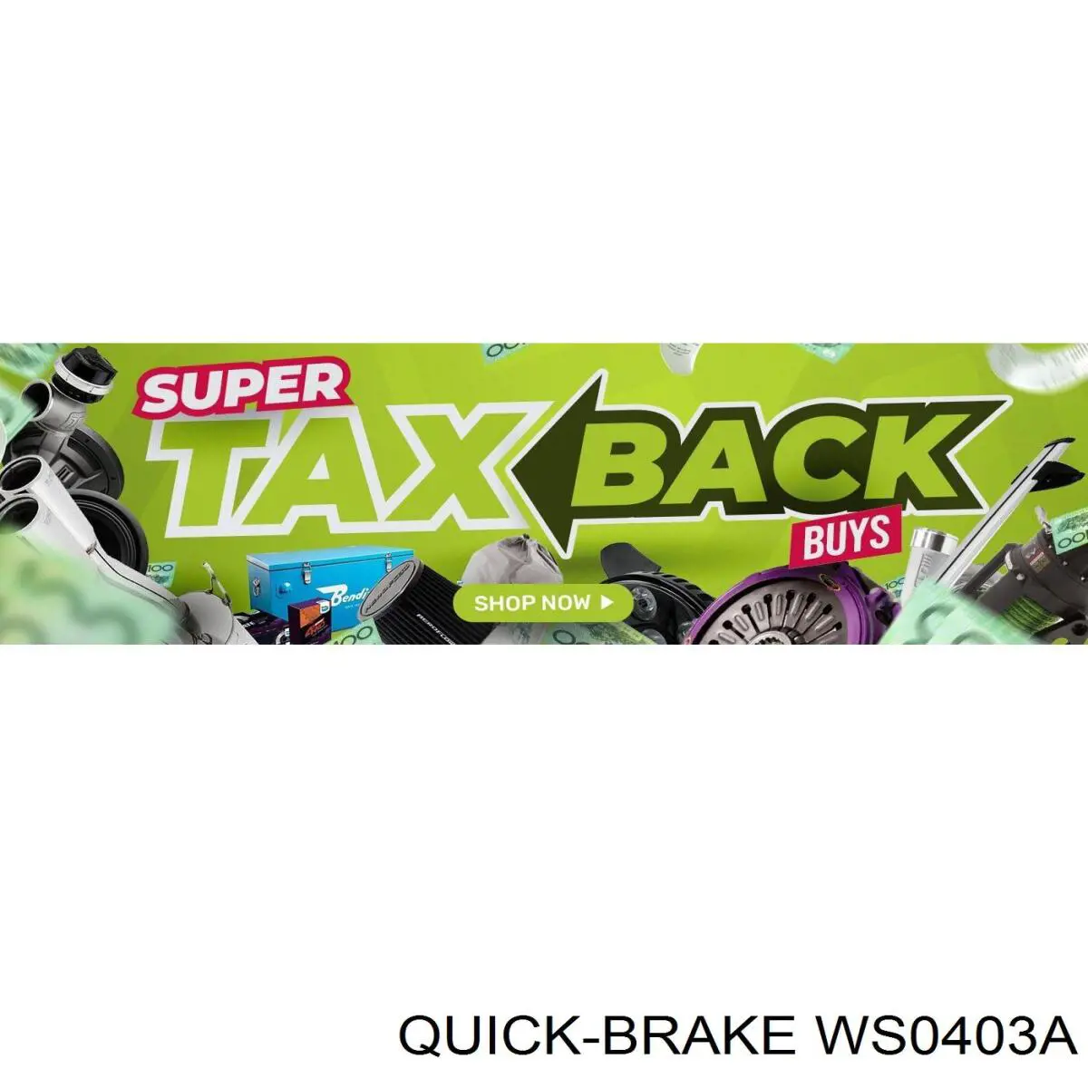 WS0403A Quick Brake Sensor dianteiro de desgaste das sapatas do freio