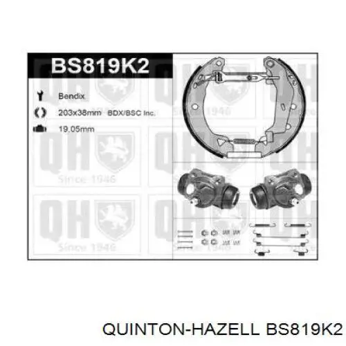 Compre H68041 Brembo Sapatas do freio traseiras de tambor