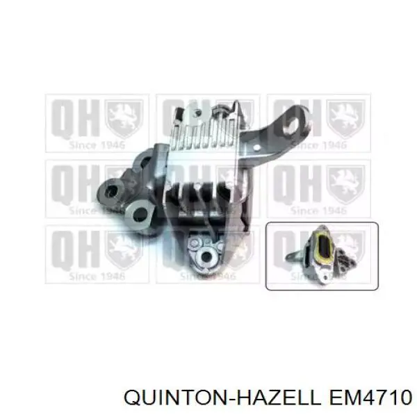 58818 Metalcaucho Coxim (suporte) esquerdo de motor
