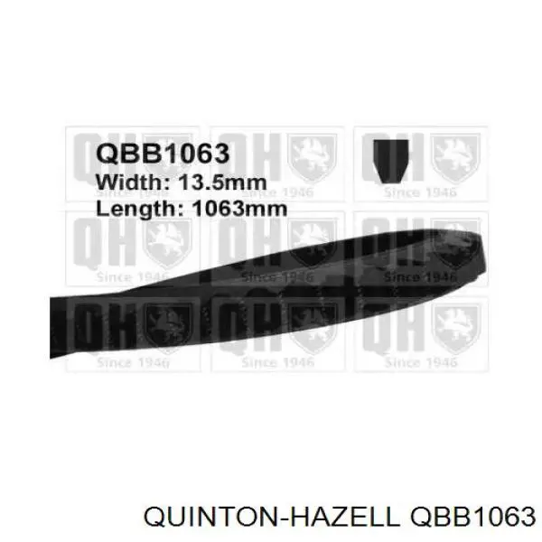Correia dos conjuntos de transmissão QUINTON HAZELL QBB1063 preço, a partir de 18,26 USD