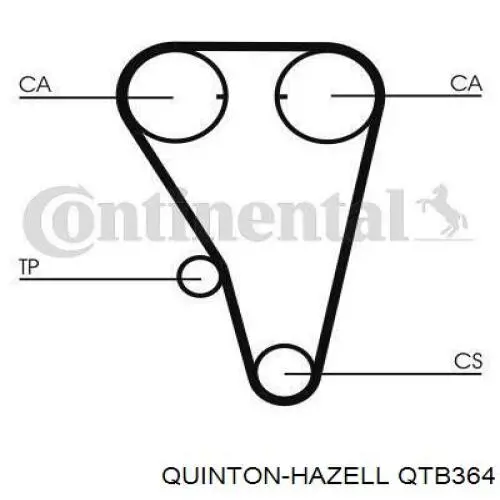 Correia do mecanismo de distribuição de gás Continental/Siemens CT803