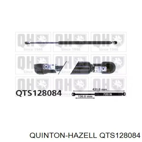 Amortecedor de tampa de porta-malas (de 3ª/5ª porta traseira) GS0623 Magneti Marelli