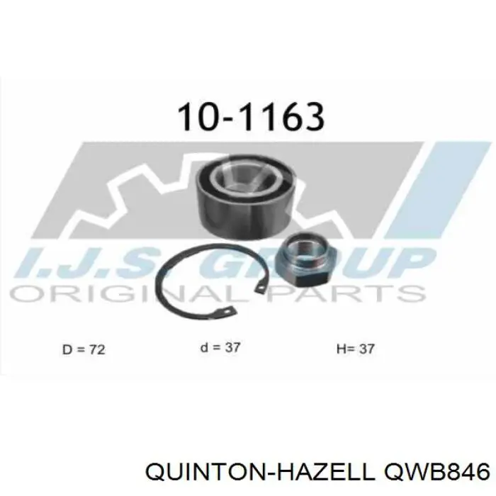 Rolamento de cubo dianteiro GB12955S04 SNR