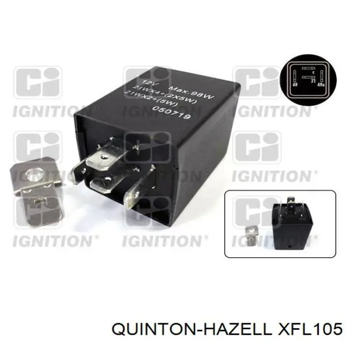 Compre XFL105 QUINTON HAZELL Relê de pisca-pisca