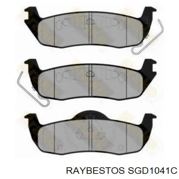 Compre SGD1041C Raybestos Sapatas do freio traseiras de disco