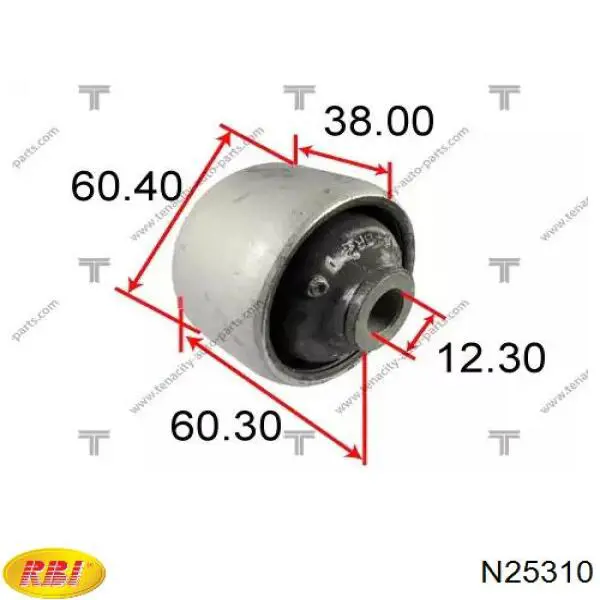 Bloco silencioso de viga traseira (de plataforma veicular) RBI N25310 preço, a partir de 9,92 USD