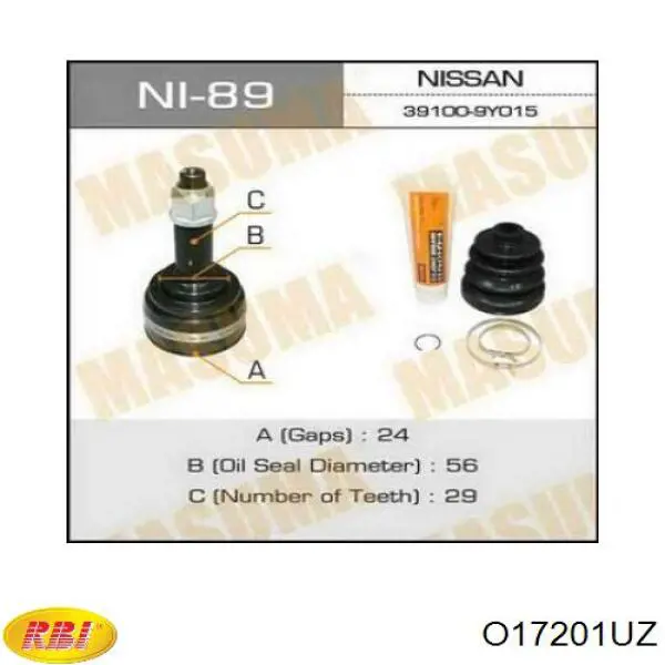 Bota de proteção externa de junta homocinética do semieixo dianteiro Mercedes 206330660464 preço, a partir de 14,21 USD