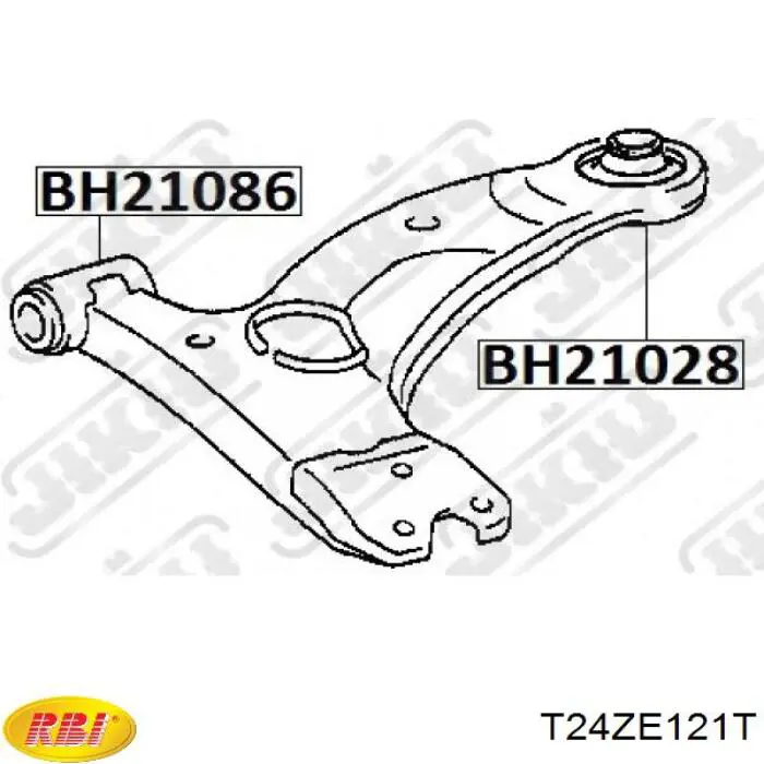 T24ZE121T RBI Bloco silencioso dianteiro do braço oscilante inferior