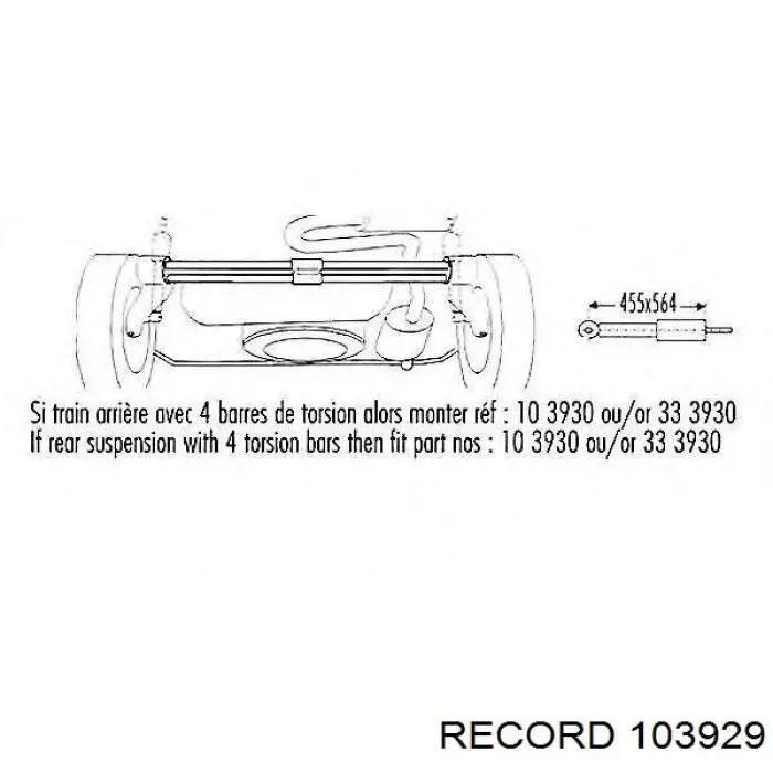 Compre 103929 Record Amortecedor traseiro