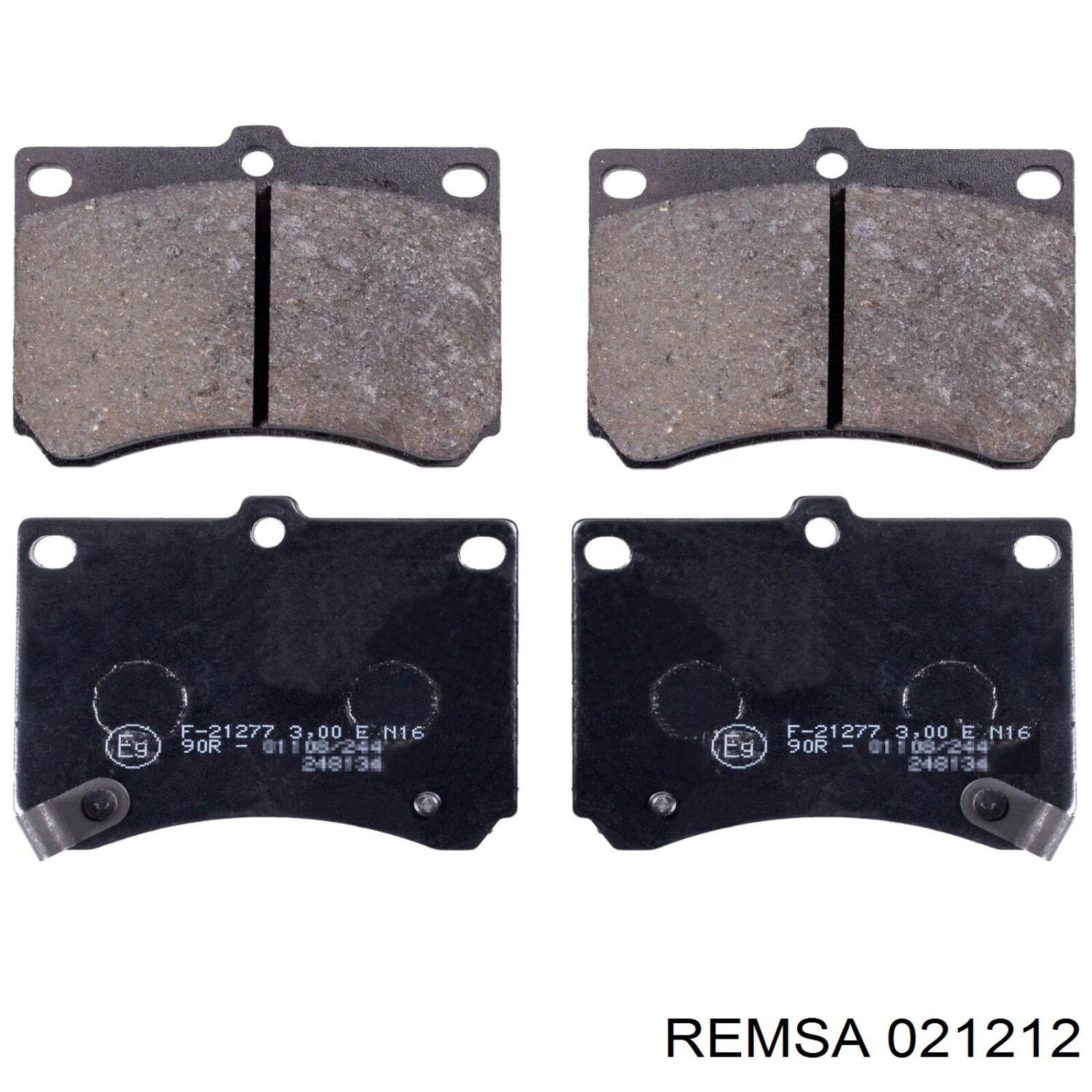 Compre 021212 Remsa Sapatas do freio dianteiras de disco