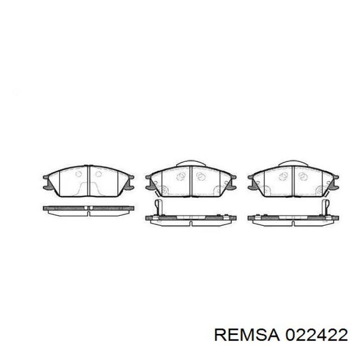 Sapatas do freio dianteiras de disco Remsa 022422 preço, a partir de 23,68 USD